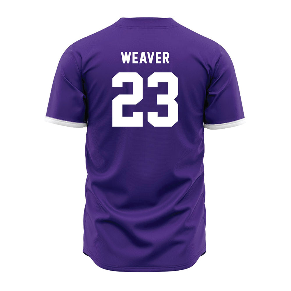 Northwestern - NCAA Baseball : Ryan Weaver - Purple Jersey-1