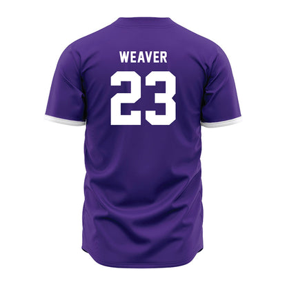 Northwestern - NCAA Baseball : Ryan Weaver - Purple Jersey-1