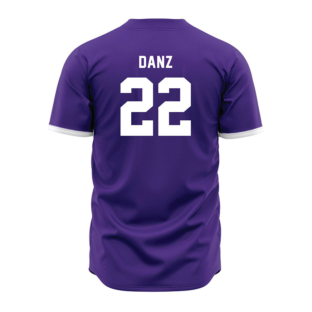 Northwestern - NCAA Baseball : Carter Danz - Purple Jersey-1
