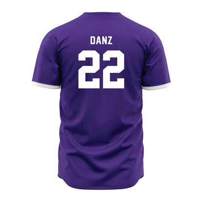Northwestern - NCAA Baseball : Carter Danz - Purple Jersey-1