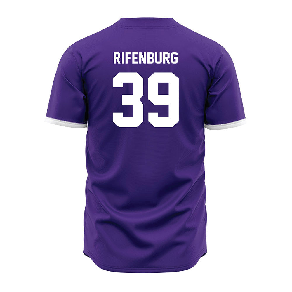 Northwestern - NCAA Baseball : Jake Rifenburg - Purple Jersey-1