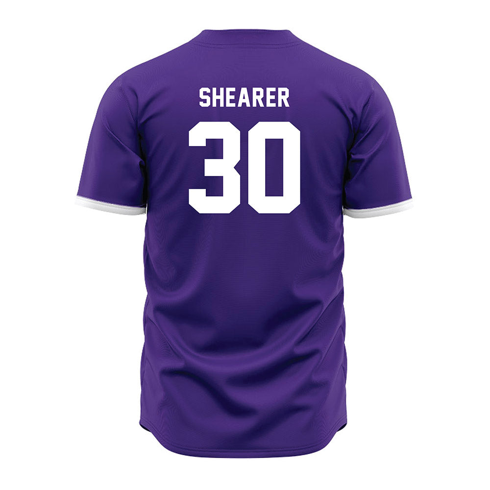 Northwestern - NCAA Baseball : Garrett Shearer - Purple Jersey-1