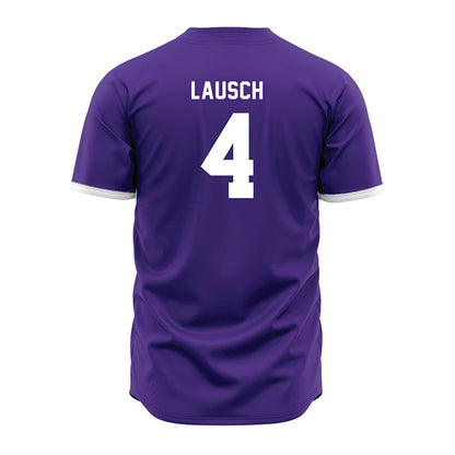 Northwestern - NCAA Baseball : Jack Lausch - Purple Jersey-1