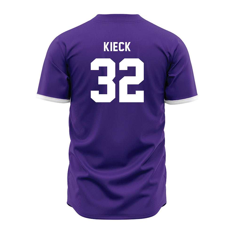 Northwestern - NCAA Baseball : Chayce Kieck - Purple Jersey-1
