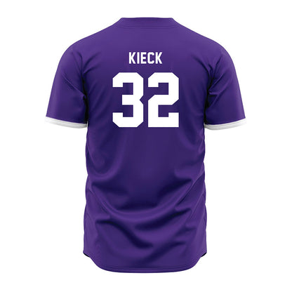 Northwestern - NCAA Baseball : Chayce Kieck - Purple Jersey-1