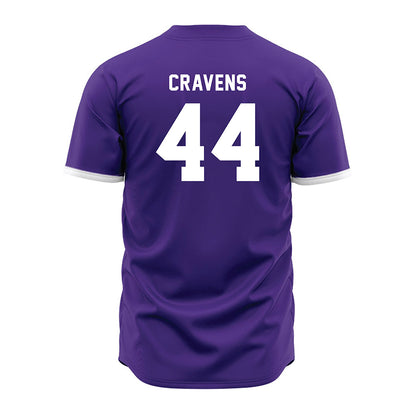 Northwestern - NCAA Baseball : Colton Cravens - Purple Jersey-1
