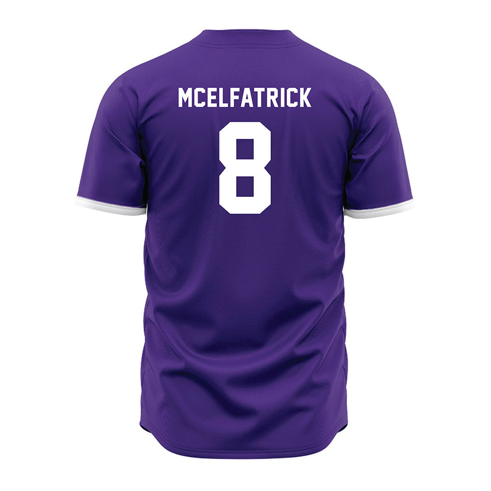 Northwestern - NCAA Baseball : Owen McElfatrick - Purple Jersey-1