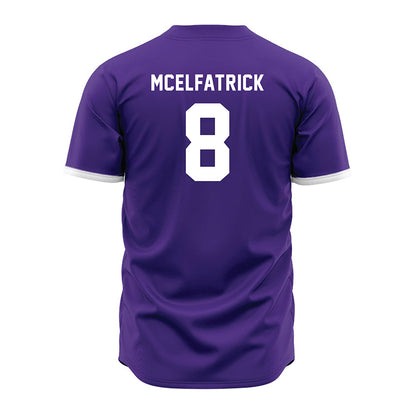 Northwestern - NCAA Baseball : Owen McElfatrick - Purple Jersey-1