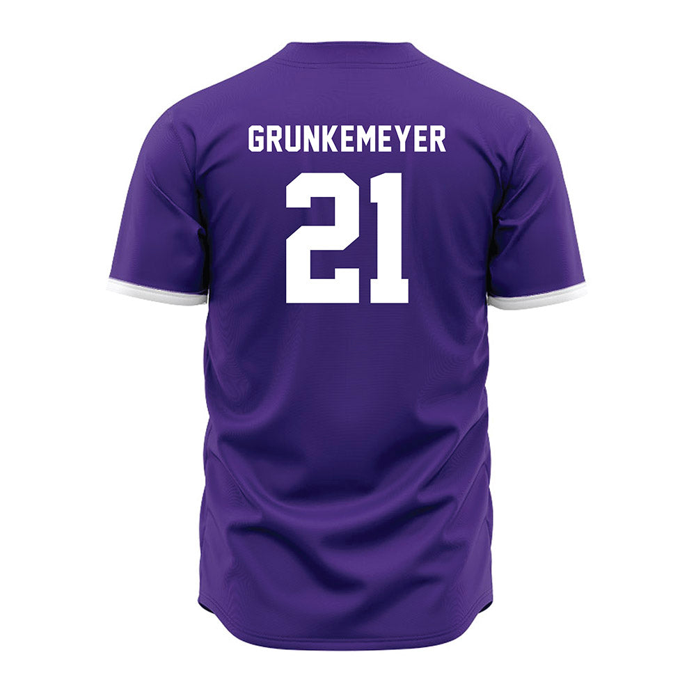 Northwestern - NCAA Baseball : Jack Grunkemeyer - Purple Jersey-1
