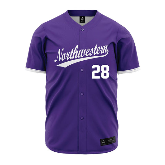 Northwestern - NCAA Baseball : Jay Slater - Purple Jersey-0