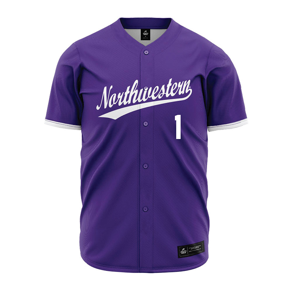 Northwestern - NCAA Baseball : Noah Ruiz - Purple Jersey-0