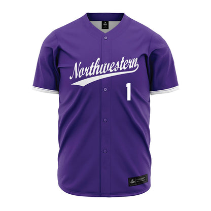 Northwestern - NCAA Baseball : Noah Ruiz - Purple Jersey-0