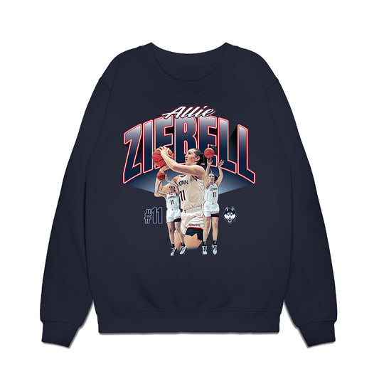 UConn - NCAA Women's Basketball : Allie Ziebell - Collage Premium Crewneck Sweatshirt-0