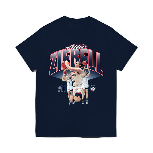 UConn - NCAA Women's Basketball : Allie Ziebell - Collage Comfort Colors T-Shirt-0