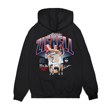 UConn - NCAA Women's Basketball : Allie Ziebell - T3n By #11 Premium Hooded Sweatshirt-1
