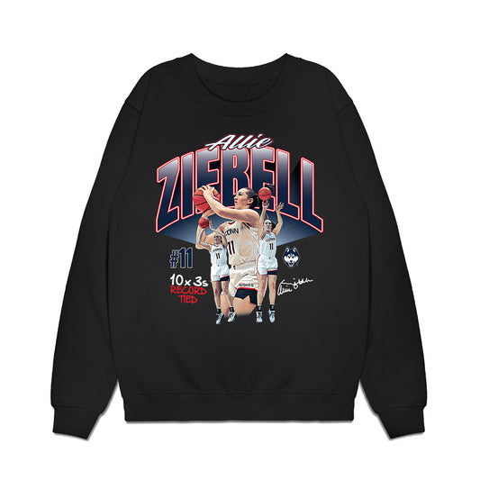 UConn - NCAA Women's Basketball : Allie Ziebell - T3n By #11 Premium Crewneck Sweatshirt-0