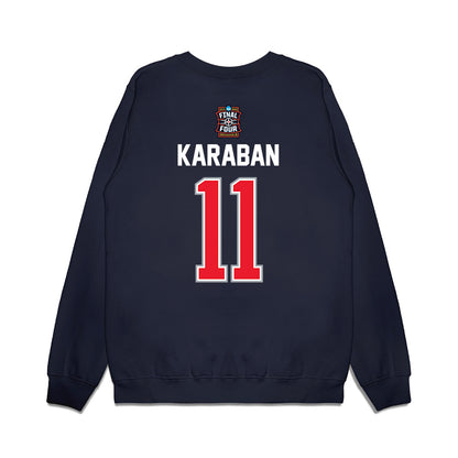 UConn - NCAA Men's Basketball : Alex Karaban - Final Four NCAA® March Madness® 2026 Premium Crewneck Sweatshirt-1