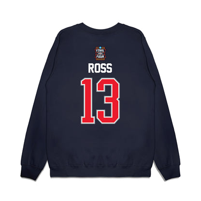 UConn - NCAA Men's Basketball : Jacob Ross - Final Four NCAA® March Madness® 2026 Premium Crewneck Sweatshirt-1