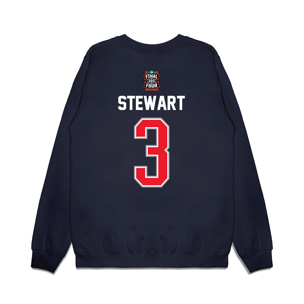 UConn - NCAA Men's Basketball : Jaylin Stewart - Final Four NCAA® March Madness® 2026 Premium Crewneck Sweatshirt-1