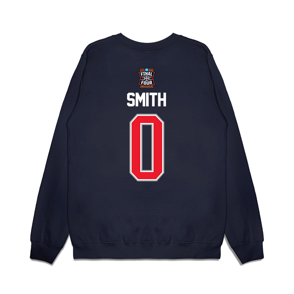 UConn - NCAA Men's Basketball : Malachi Smith - Final Four NCAA® March Madness® 2026 Premium Crewneck Sweatshirt-1