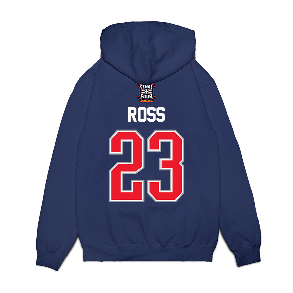 UConn - NCAA Men's Basketball : Jayden Ross - Final Four NCAA® March Madness® 2026 Fleece Hooded Sweatshirt-1
