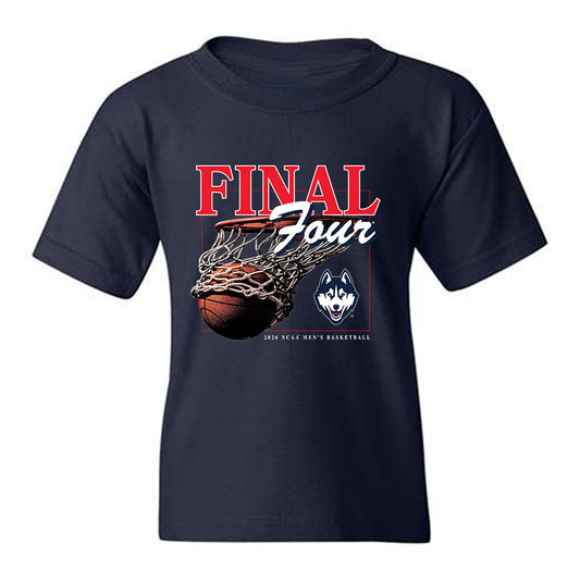 UConn - NCAA Men's Basketball : Solo Ball - Final Four NCAA® March Madness® 2026 Youth T-Shirt-0