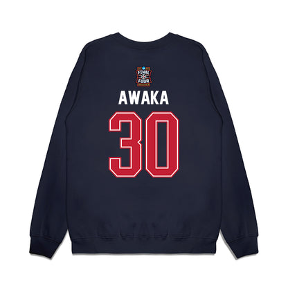 Arizona - NCAA Men's Basketball : Tobe Awaka - Final Four NCAA® March Madness® 2026 Premium Crewneck Sweatshirt-1
