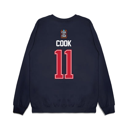 Arizona - NCAA Men's Basketball : Jackson Cook - Final Four NCAA® March Madness® 2026 Premium Crewneck Sweatshirt-1