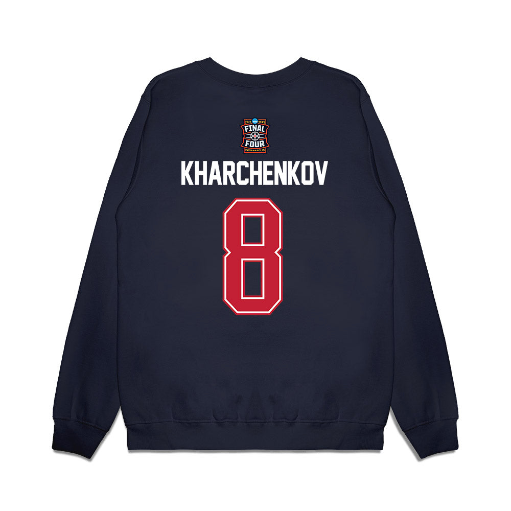 Arizona - NCAA Men's Basketball : Ivan Kharchenkov - Final Four NCAA® March Madness® 2026 Premium Crewneck Sweatshirt-1