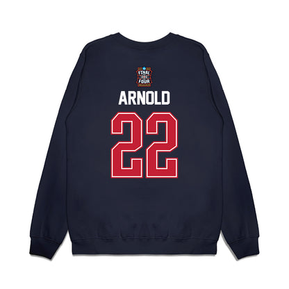 Arizona - NCAA Men's Basketball : Addison Arnold - Final Four NCAA® March Madness® 2026 Premium Crewneck Sweatshirt-1