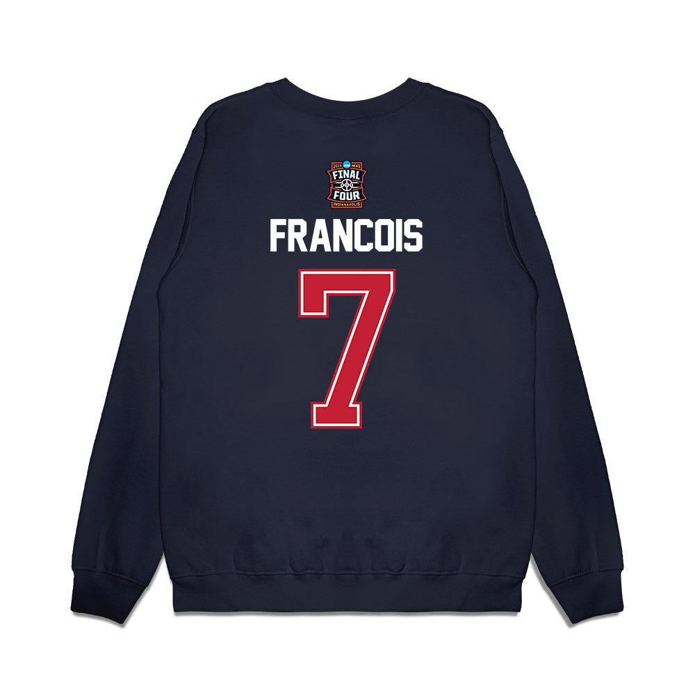 Arizona - NCAA Men's Basketball : Jackson Francois - Final Four NCAA® March Madness® 2026 Premium Crewneck Sweatshirt-1
