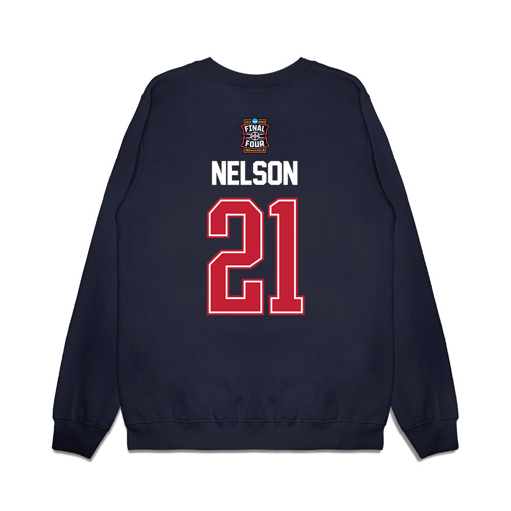 Arizona - NCAA Men's Basketball : Evan Nelson - Final Four NCAA® March Madness® 2026 Premium Crewneck Sweatshirt-1