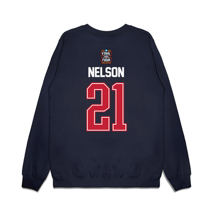 Arizona - NCAA Men's Basketball : Evan Nelson - Final Four NCAA® March Madness® 2026 Premium Crewneck Sweatshirt-1