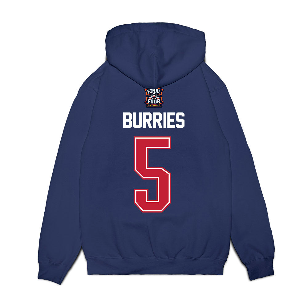 Arizona - NCAA Men's Basketball : Brayden Burries - Final Four NCAA® March Madness® 2026 Fleece Hooded Sweatshirt-1