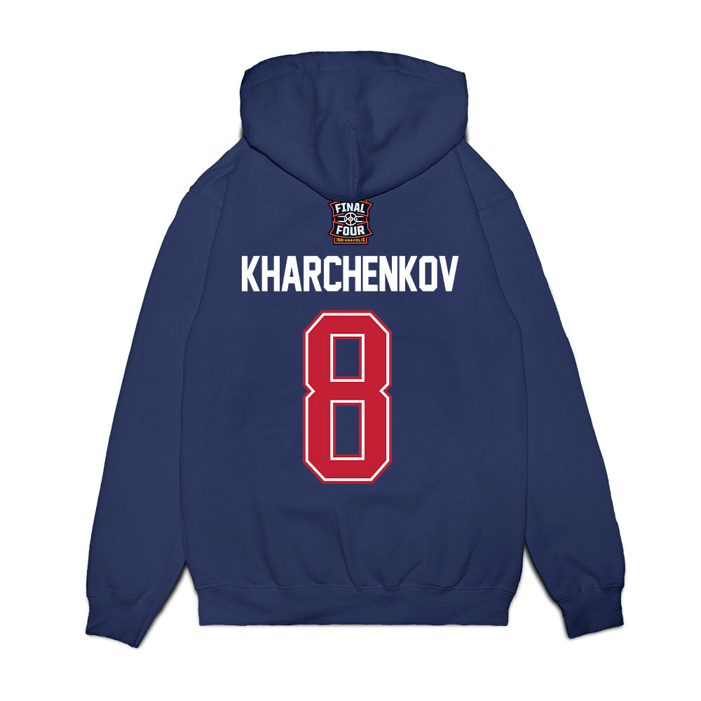 Arizona - NCAA Men's Basketball : Ivan Kharchenkov - Final Four NCAA® March Madness® 2026 Fleece Hooded Sweatshirt-1