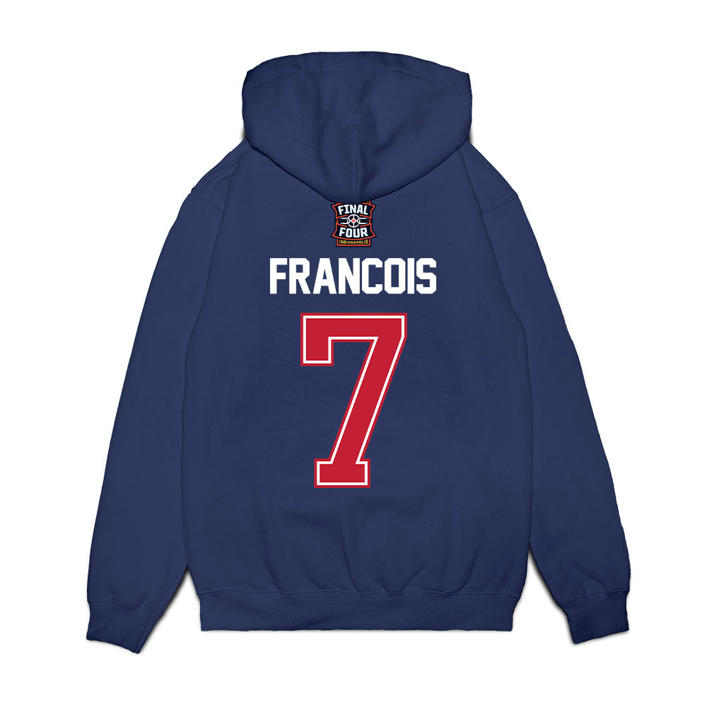 Arizona - NCAA Men's Basketball : Jackson Francois - Final Four NCAA® March Madness® 2026 Fleece Hooded Sweatshirt-1