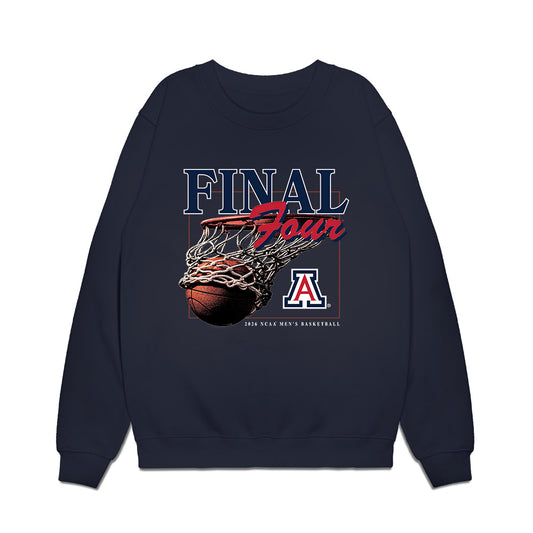Arizona - NCAA Men's Basketball : Jaden Bradley - Final Four NCAA® March Madness® 2026 Premium Crewneck Sweatshirt-0