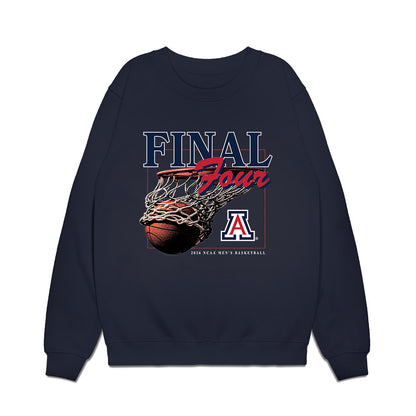 Arizona - NCAA Men's Basketball : Addison Arnold - Final Four NCAA® March Madness® 2026 Premium Crewneck Sweatshirt-0