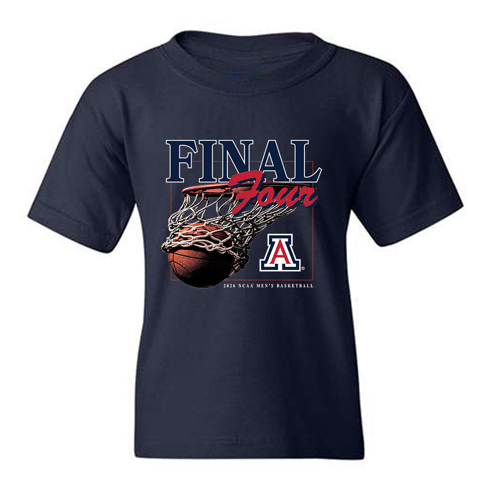 Arizona - NCAA Men's Basketball : Evan Nelson - Final Four NCAA® March Madness® 2026 Youth T-Shirt-0