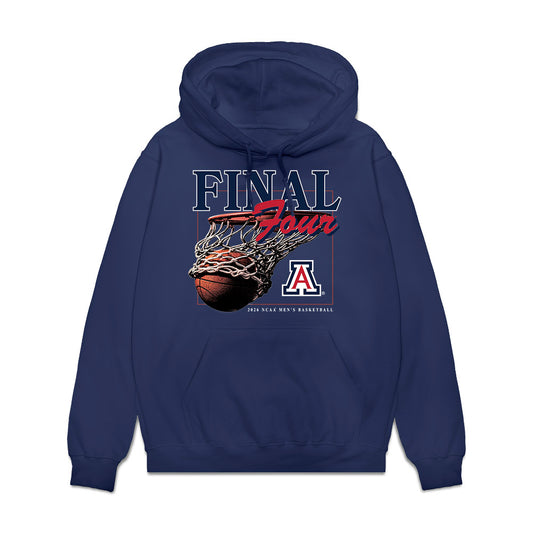 Arizona - NCAA Men's Basketball : Jackson Francois - Final Four NCAA® March Madness® 2026 Fleece Hooded Sweatshirt-0