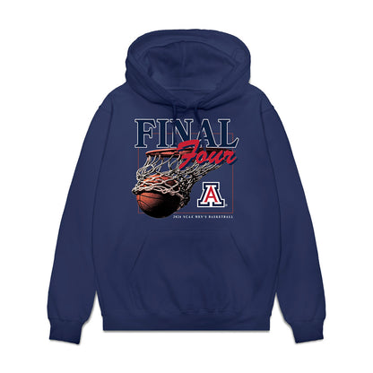 Arizona - NCAA Men's Basketball : Ivan Kharchenkov - Final Four NCAA® March Madness® 2026 Fleece Hooded Sweatshirt-0