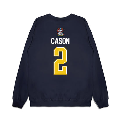 Michigan - NCAA Men's Basketball : Lorenzo Cason - Final Four NCAA® March Madness® 2026 Premium Crewneck Sweatshirt-1