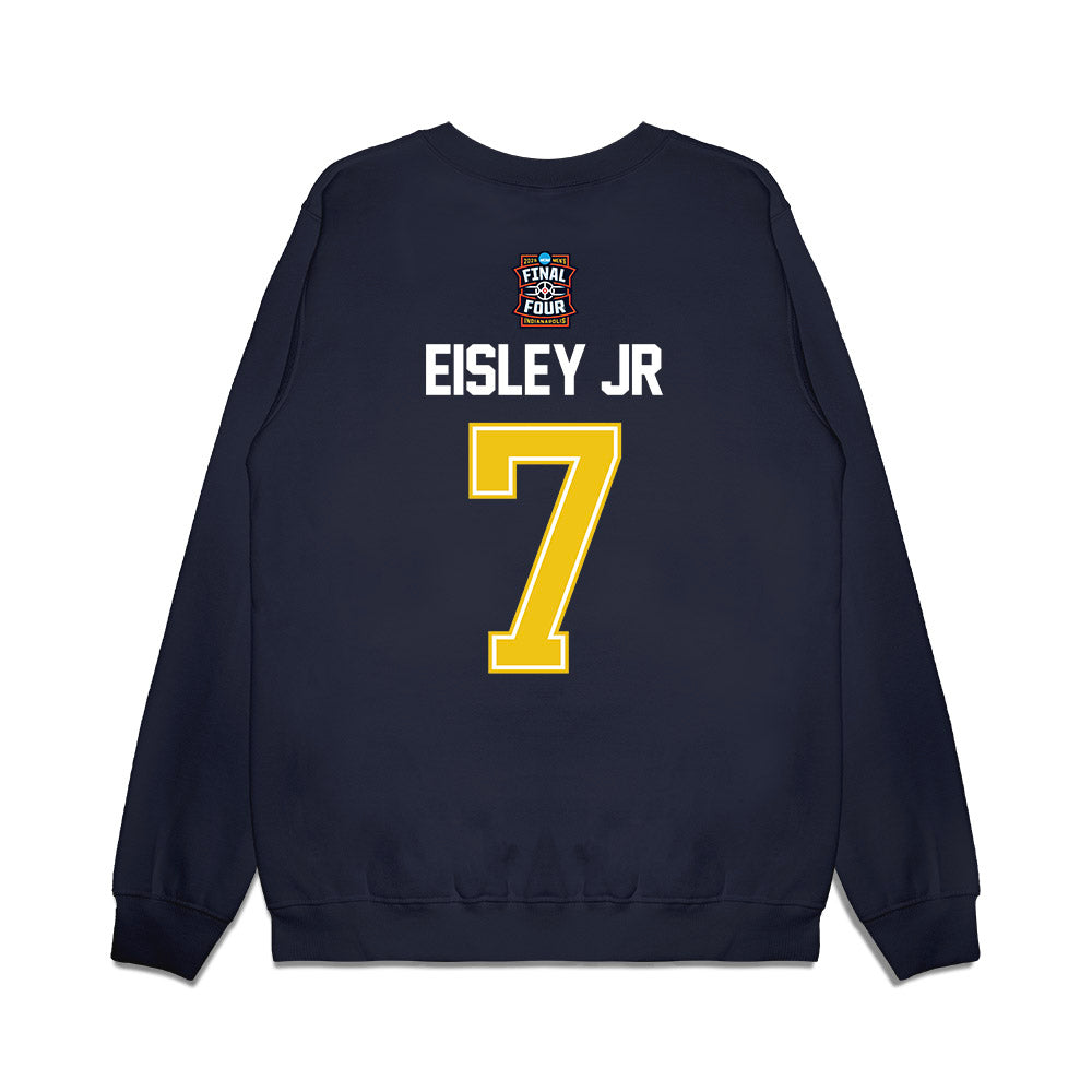 Michigan - NCAA Men's Basketball : Howard Eisley Jr - Final Four NCAA® March Madness® 2026 Premium Crewneck Sweatshirt-1
