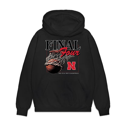 Nebraska - NCAA Men's Basketball : Connor Essegian - Final Four NCAA® March Madness® 2026 Premium Hooded Sweatshirt-0