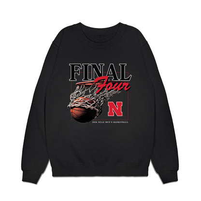 Nebraska - NCAA Men's Basketball : Connor Essegian - Final Four NCAA® March Madness® 2026 Premium Crewneck Sweatshirt-0
