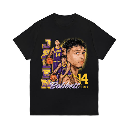 LSU - NCAA Men's Basketball : Jaden Bobbett - Collage Comfort Colors T-Shirt-0