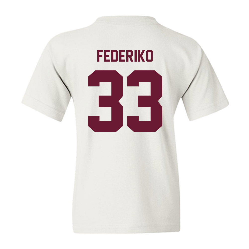 Texas A&M - NCAA Men's Basketball : Federiko Federiko - Ol' Sarge Youth T-Shirt-1