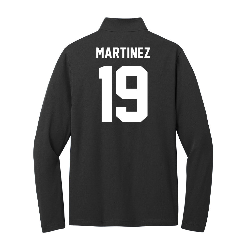 Texas A&M - NCAA Men's Basketball : Eemil Martinez - Ol' Sarge Lightweight Quarter Zip Jacket-1
