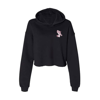 Texas A&M - NCAA Men's Basketball : Neiko Mundey - Ol' Sarge Women's Crop Fleece Hooded Sweatshirt-1