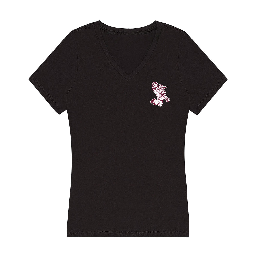 Texas A&M - NCAA Men's Basketball : Neiko Mundey - Ol' Sarge Women's V-Neck T-Shirt-1